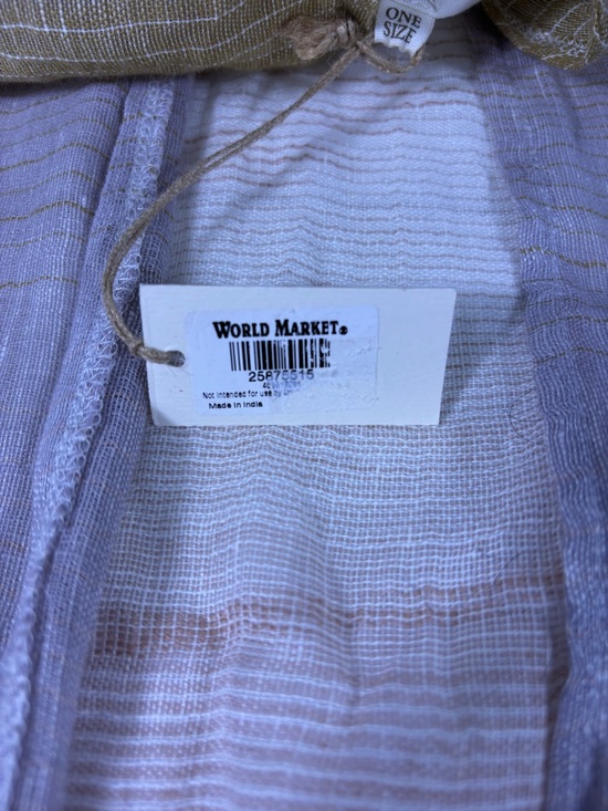 NWT World Market Cost Plus Ombre Open-Front Kimono in Green, Gray & Pink - Picture 6 of 8